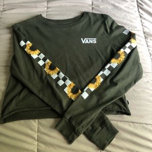 Vans Army Green Crop Top